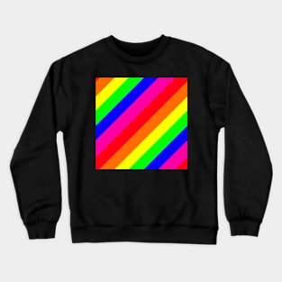 Rainbow stripe pattern Crewneck Sweatshirt